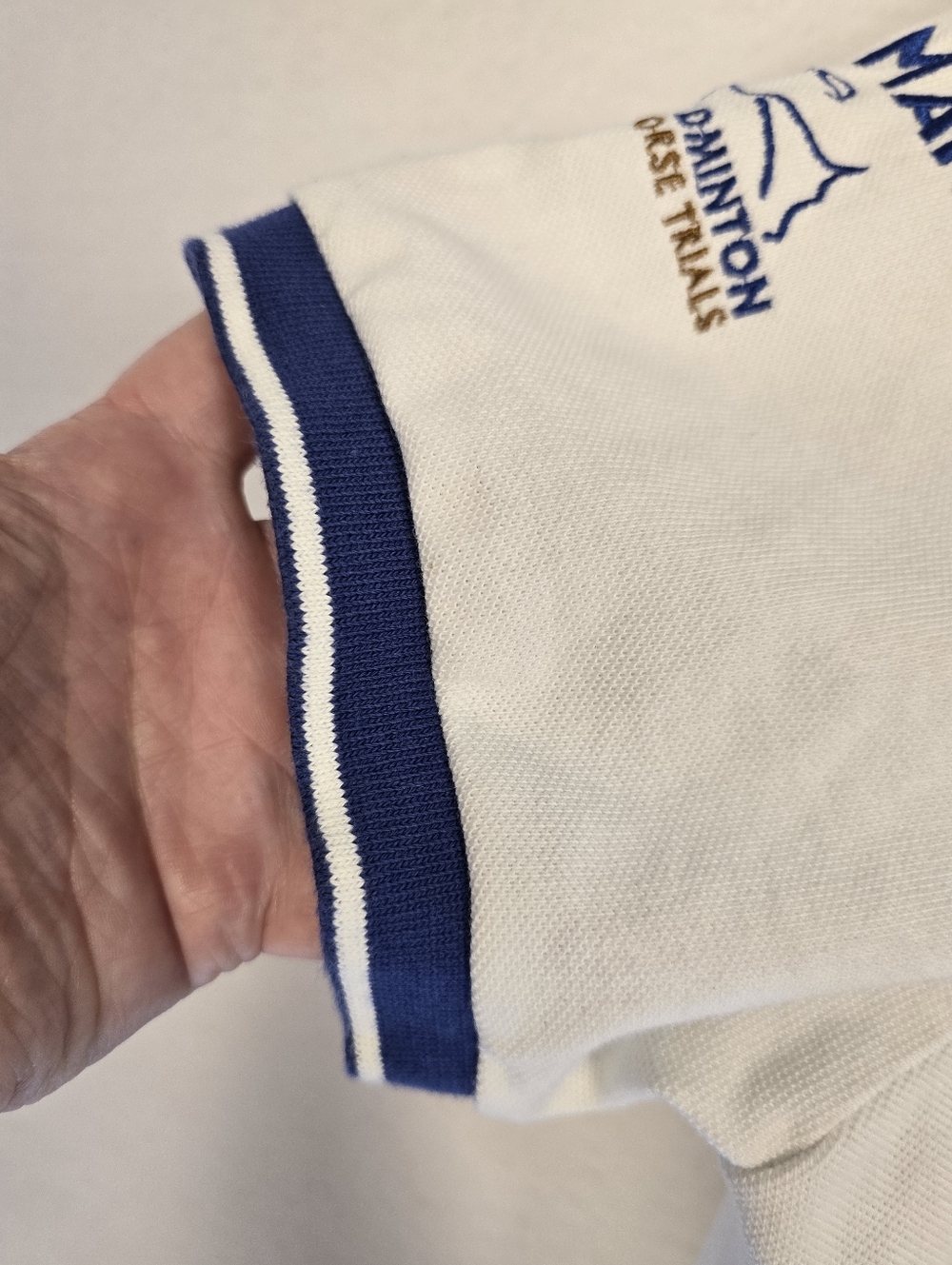 Joules Badminton Horse Trails Navy White Toile SSleeve Equestrian Polo Ladies 10 - Picture 9 of 13